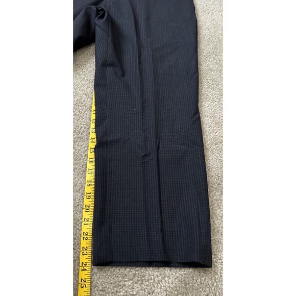 Britches Made In Italy Mens Size 40 R Worsted Wool Dress Black Gray - Picture 7 of 9